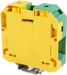 Tracon Electric Tracon TSKA95JD Védővezető ipari sorozatkapocs, csavaros, sínre, zöld/sárga 1000V 230A 25-95 mm2 (TSKA95JD)