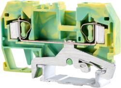 Tracon Electric Tracon TSKC4JD Védővezető ipari sorozatkapocs, rugós, sínre, zöld/sárga 800V 32A 0.08-4 mm2 2P (TSKC4JD)