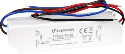 Tracon Electric Tracon LDCVIP-60-24 Védett műanyag házas LED meghajtó 90-264VAC/24VDC, 60W, 0-2, 5A, IP67 (LDCVIP-60-24)