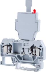 Tracon Electric Tracon TSKC4B Biztosítékos ipari sorozatkapocs, rugós, sínre, szürke 250V 6.3A 0.08-4 mm2 2P (TSKC4B)