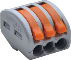 Tracon Electric Tracon OVO2, 5-3 Csavar nélküli vezetékösszekötő, nyitható 0, 75-4mm2, 32A, 400VAC 3P (OVO2,5-3)
