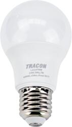 TRACON Tracon LAS607NW Gömb burájú LED fényforrás SAMSUNG chippel 230V, 50Hz, 7W, 4000K, E27, 630 lm, 200°, A60, SAMSUNG chip, EEI=F (LAS607NW)