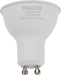 TRACON Tracon SMDSGU107CW Műanyag házas SMD LED spot fényforrás SAMSUNG chippel 230V, 50Hz, GU10, 7W, 650lm, 6500K, 120°, SAMSUNG chip, EEI=F (SMDSGU107CW)