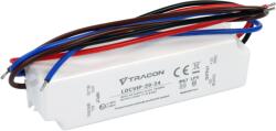 Tracon Electric Tracon LDCVIP-20-24 Védett műanyag házas LED meghajtó 90-264VAC/24VDC, 20W, 0-0, 84A, IP67 (LDCVIP-20-24)