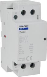 Tracon Electric Tracon SHK2-40 Installációs kontaktor 230V AC, 50Hz, 2 Mod, 2×NO, AC1/AC7a, 40A (SHK2-40)