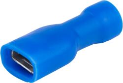 Tracon Electric Tracon KTCSH5 Teljes szigetelésű rátolható csatl. hüvely, sárgaréz, kék 2, 5mm2, 4, 8×0, 8 mm (KTCSH5)