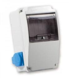 TP Electric Ipari Doboz Szerelt 130x220 2x(2p+f) Ip44 Oldal Lapon, Előlap üres 3318-002-0000 (3318-002-0000)