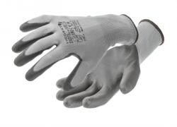 Högert Technik HT5K758-10 HUNTE poliuretánnal bevont védőkesztyű c. szürke/fekete 9 (HT5K758-10)