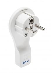 GTV AE-VA1UNI-00 Sík szögletes dugó fehér 16A, 250V (AE-VA1UNI-00)