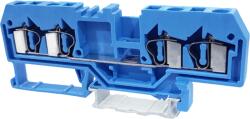 Tracon Electric Tracon TSKC4/4-K Nullavezető ipari sorozatkapocs, rugós, sínre, kék 800V 26A 0.08-4 mm2 4P (TSKC4/4-K)