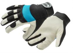 Högert Technik HT5K730-10 STOR mechanikus védőkesztyű fekete/kék 10 (HT5K730-10)