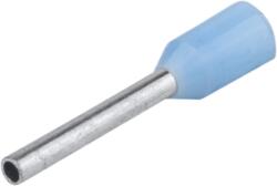 Tracon Electric Tracon E134 Szigetelt (PA6.6) érvéghüvely, ónozott elektr. réz, világoskék 0, 25mm2, L=10, 4mm (E134)