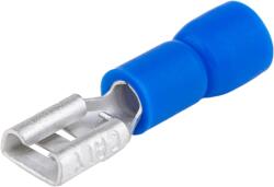 Tracon Electric Tracon KCSH6 Szigetelt rátolható csatlakozó hüvely, sárgaréz, kék 6, 3×0, 8mm, 2, 5mm2 (KCSH6)