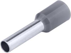 Tracon Electric Tracon E121 Szigetelt (PA6.6) érvéghüvely, ónozott elektrolitréz, szürke 4mm2, L=25, 5mm (E121)