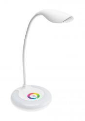 GTV LB-GAL5WRU-10 Asztali lámpa GALACTIC LED, 5W, 240lm, 5V DC, 4000K, RGB alap, USB töltés, fehér ház (LB-GAL5WRU-10)