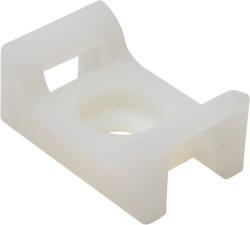 TRACON Tracon CSTALP-5 Csavarozható, 2oldalt fűzhetőkábelkötegelő talp, natúr 22×15mm, d=4, 4mm, PA6.6 (CSTALP-5)