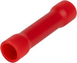 Tracon Electric Tracon PTH Szigetelt toldóhüvely, ónozott elektrolitréz, piros 1, 5mm2, (L=25mm, d1=2, 1mm), PVC (PTH)