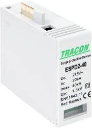 Tracon Electric Tracon ESPD2-40NPEO T2 AC típusú túlfeszültség levezető betét 40 NPE Uc: 275/255V, In: 20kA, Imax: 40kA, Up: 1, 3/1, 5kV (ESPD2-40NPEO)