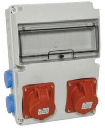 TP Electric Ipari Doboz Szerelt 220x300-1x(5p16a)+1x(5p32a)+4x(2p+f)oldalsó Ip44 3320-004-5700 (3320-004-5700) - hejovill