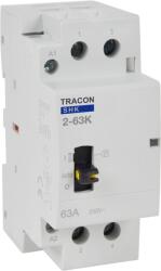 Tracon Electric Tracon SHK2-63K Installációs kontaktor 230V AC, 50Hz, 2 Mod, 2×NO, AC1/AC7a, 63A (SHK2-63K)