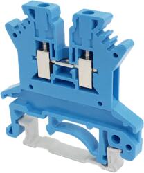 Tracon Electric Tracon TSKA1, 5-K Nullavezető ipari sorozatkapocs, csavaros, sínre, kék 500V 17.5A 0.14-1.5 mm2 (TSKA1,5-K)