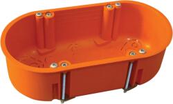 Tracon Electric Tracon GD71D Gipszkarton doboz, dupla, fedél nélkül, narancssárga 140×65×45mm (GD71D)