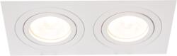 TRACON Tracon SPND2W Süllyesztett spot lámpatest, négyzetes, dönthető, fehér 173x93x24mm (SPND2W)