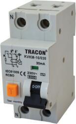 TRACON Tracon KVKM-40/100 Kombinált védőkapcsoló, 2P, 2 modul, C karakterisztika 40A, 100 mA, 6kA, AC (KVKM-40/100)