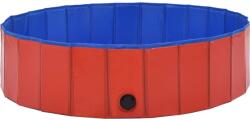 Intex Összecsukható medence kutyáknak PVC piros 100 x 30 cm