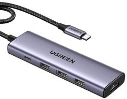 UGREEN USB-C Hub Ugreen CM511, HDMI 4K 60Hz, 3x USB 3.0 5Gbps, PD 100W (silver) (15597) - jatekotthon