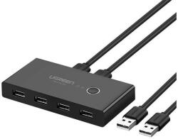 UGREEN 30768B Switch Box, USB 3.0 (fekete) (30768B) - jatekotthon