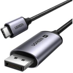 UGREEN CM556 USB-C - DisplayPort Kábel, 8K, 1m (fekete) (25157) - jatekotthon