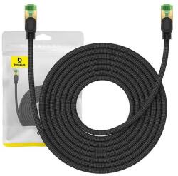 Baseus fonott hálózati kábel Cat. 8, Ethernet RJ45, 40 Gbps, 8m (fekete) (B0013320C111-06) - jatekotthon