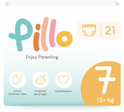 Pillo prémium minőségű, szuper nedvszívó, praktikus bugyipelenka 7 (XXL), 15+kg, 21db