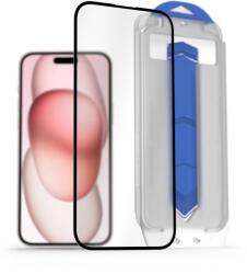 AlzaGuard Glass EasyFit DustFree 2 Pack iPhone 15 Plus 2.5D üvegfólia + felhelyező keret (AGD-EFD9)