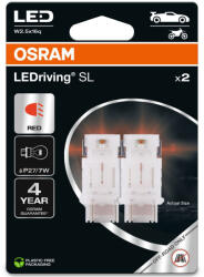 OSRAM LEDriving SL 3157DRP-02B P27/7W 12V 1, 7W piros 2db/bliszter (3157DRP-2BL)