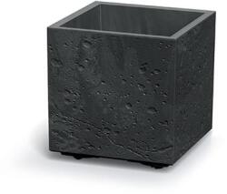Prosperplast Virágcserép Prosperplast SIERRA SQUARE beton hatás 38, 5 cm fekete beton (DSI400E-B411)