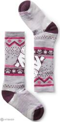 Smartwool Wintersport Full Cushion jegesmedve mintás OTC gyerek zokni, lila napfogyatkozás (L)
