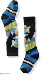 Smartwool K WNTRSPRT FC MNTN MS PTRN OTC gyerekzokni, fekete (S)