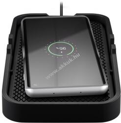 Powery Vezeték nélküli QI autós gyorstöltő pad 15W, fekete