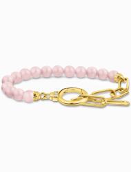 Thomas Sabo A2134-414-9-L19V Vergoldetes Bracelet w. pink Beads, női