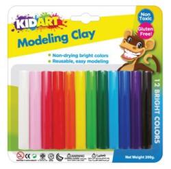 Kid Art Kid Art: Színes modellező gyurma, 12 db-os