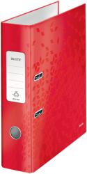 Leitz Biblioraft LEITZ 180 WOW, carton laminat, partial reciclat, FSC, A4, 80 mm, rosu (L-10050026)