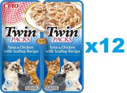 Inaba Foods Twin tonhal csirkével és fésűkagylóval húslevesben macskáknak 24x40g