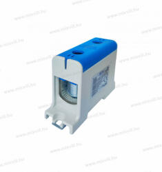 OMU system 1 pólusú kék fővezetéki sorkapocs csatlakozókapocs 2x35-150mm2 CU 320A AL 290A Omu system TUK235150N (TUK235150N)