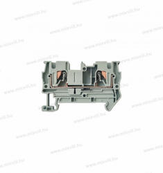 OMU System 2 vezetékes átmenő Push-in sorkapocs 0, 25-4mm2 32A szürke Omu system TPI224L DIN sín (TPI224L)