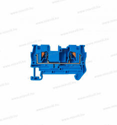 OMU System 2 vezetékes átmenő Push-in sorkapocs 0, 25-4mm2 32A kék Omu system TPI224N DIN sín (TPI224N)