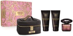 Versace Crystal Noir, SET: edp 90ml + Testápoló 100ml + tusfürdő gél 100ml + Kozmetikai Táska női parfüm