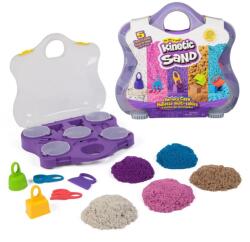 Spin Master Kinetic Sand, Castle Case, nisip kinetic, 1000g, set de joaca