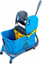 Ideal takarítókocsi 24L-es osztott vödrös, préssel